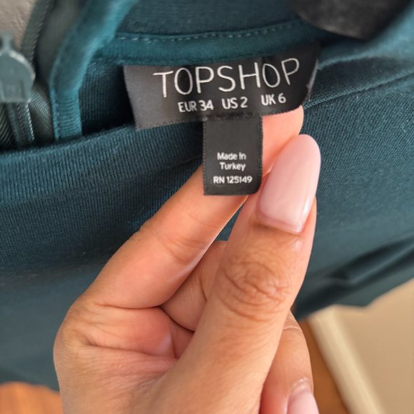Teal Topshop Dress - Picture 5 of 5